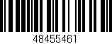 Código de barras (EAN, GTIN, SKU, ISBN): '48455461'