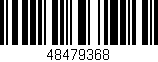 Código de barras (EAN, GTIN, SKU, ISBN): '48479368'