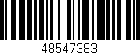 Código de barras (EAN, GTIN, SKU, ISBN): '48547383'
