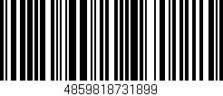 Código de barras (EAN, GTIN, SKU, ISBN): '4859818731899'