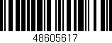 Código de barras (EAN, GTIN, SKU, ISBN): '48605617'