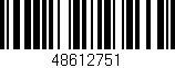 Código de barras (EAN, GTIN, SKU, ISBN): '48612751'