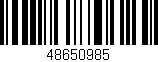 Código de barras (EAN, GTIN, SKU, ISBN): '48650985'