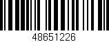 Código de barras (EAN, GTIN, SKU, ISBN): '48651226'