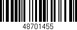 Código de barras (EAN, GTIN, SKU, ISBN): '48701455'