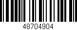 Código de barras (EAN, GTIN, SKU, ISBN): '48704904'