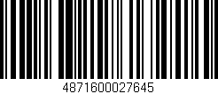 Código de barras (EAN, GTIN, SKU, ISBN): '4871600027645'