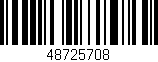 Código de barras (EAN, GTIN, SKU, ISBN): '48725708'