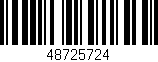 Código de barras (EAN, GTIN, SKU, ISBN): '48725724'