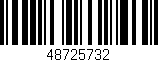 Código de barras (EAN, GTIN, SKU, ISBN): '48725732'