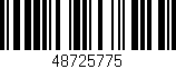 Código de barras (EAN, GTIN, SKU, ISBN): '48725775'