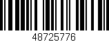 Código de barras (EAN, GTIN, SKU, ISBN): '48725776'