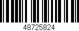Código de barras (EAN, GTIN, SKU, ISBN): '48725824'