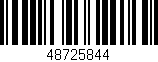 Código de barras (EAN, GTIN, SKU, ISBN): '48725844'