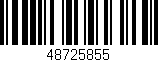 Código de barras (EAN, GTIN, SKU, ISBN): '48725855'