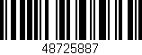 Código de barras (EAN, GTIN, SKU, ISBN): '48725887'