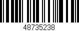 Código de barras (EAN, GTIN, SKU, ISBN): '48735238'