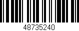 Código de barras (EAN, GTIN, SKU, ISBN): '48735240'