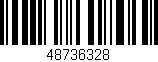 Código de barras (EAN, GTIN, SKU, ISBN): '48736328'