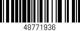 Código de barras (EAN, GTIN, SKU, ISBN): '48771936'