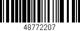 Código de barras (EAN, GTIN, SKU, ISBN): '48772207'