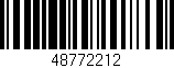 Código de barras (EAN, GTIN, SKU, ISBN): '48772212'