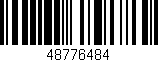 Código de barras (EAN, GTIN, SKU, ISBN): '48776484'