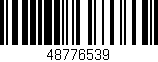 Código de barras (EAN, GTIN, SKU, ISBN): '48776539'