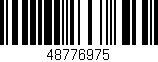 Código de barras (EAN, GTIN, SKU, ISBN): '48776975'