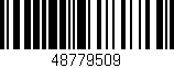 Código de barras (EAN, GTIN, SKU, ISBN): '48779509'