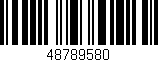Código de barras (EAN, GTIN, SKU, ISBN): '48789580'