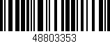 Código de barras (EAN, GTIN, SKU, ISBN): '48803353'