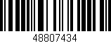 Código de barras (EAN, GTIN, SKU, ISBN): '48807434'