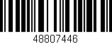 Código de barras (EAN, GTIN, SKU, ISBN): '48807446'