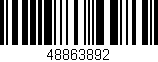 Código de barras (EAN, GTIN, SKU, ISBN): '48863892'