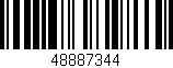 Código de barras (EAN, GTIN, SKU, ISBN): '48887344'