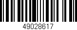 Código de barras (EAN, GTIN, SKU, ISBN): '49028617'