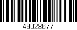 Código de barras (EAN, GTIN, SKU, ISBN): '49028677'