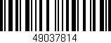 Código de barras (EAN, GTIN, SKU, ISBN): '49037814'