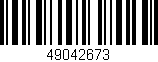 Código de barras (EAN, GTIN, SKU, ISBN): '49042673'