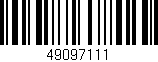 Código de barras (EAN, GTIN, SKU, ISBN): '49097111'