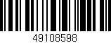 Código de barras (EAN, GTIN, SKU, ISBN): '49108598'