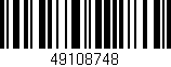 Código de barras (EAN, GTIN, SKU, ISBN): '49108748'