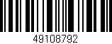 Código de barras (EAN, GTIN, SKU, ISBN): '49108792'