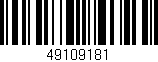 Código de barras (EAN, GTIN, SKU, ISBN): '49109181'