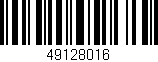 Código de barras (EAN, GTIN, SKU, ISBN): '49128016'