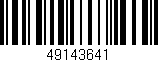 Código de barras (EAN, GTIN, SKU, ISBN): '49143641'