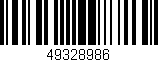 Código de barras (EAN, GTIN, SKU, ISBN): '49328986'