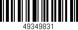 Código de barras (EAN, GTIN, SKU, ISBN): '49349831'