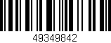 Código de barras (EAN, GTIN, SKU, ISBN): '49349842'